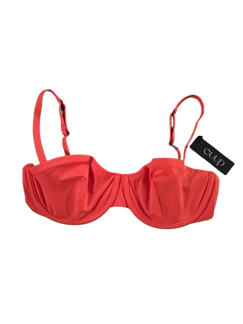 NWT CUUP The Balconette Bikini Top 11 (34E/36D) Hibiscus - Picture 2 of 5